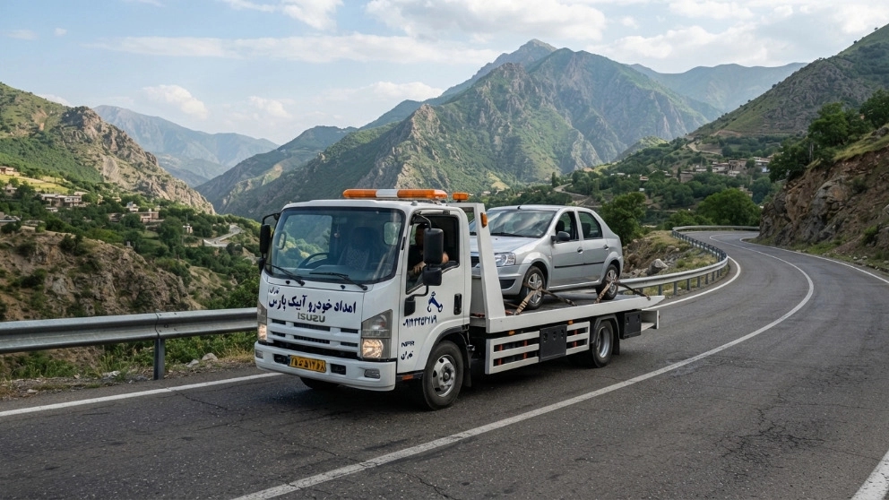 حمل خودرو در طالقان با امداد خودرو آبیک پارس