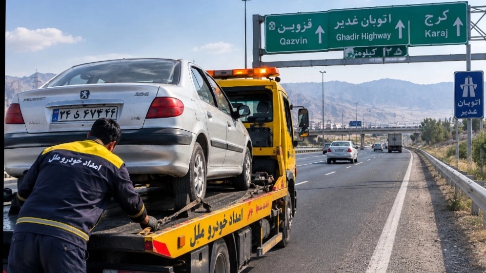 امداد خودرو آبیک برای خرابی ترمز؛ اعزام فوری یدککش در محل امداد خودرو آبیک برای خرابی ترمز؛ اعزام فوری یدککش در محل